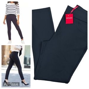 NWT Spanx The Perfect Pant Ankle Ponte Pull On PEPPER GRAY Leggings Medium 2020R